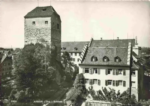 AK / Ansichtskarte ARBON  TG Schloss Bergfried Schlossgebaeude Altstadt Baeume