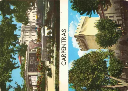 AK / Ansichtskarte Carpentras 84 Vaucluse Square Hotel-Dieu Porte-d Orange Brunnen Turm Casino Platanen