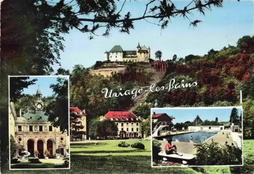 AK / Ansichtskarte Uriage-les-Bains GRENOBLE 38 Isere Château Kurhaus Schwimmbad Kurhotel Park Mehrbildkarte