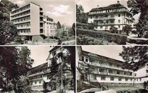 AK / Ansichtskarte BAD KIssINGEN Versorgungs-Kuranstalt Sanatorium Kurgebaeude Mehrbildkarte Wald Balkon Baeume Kurort