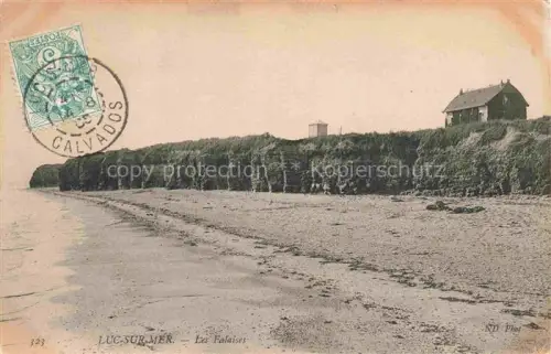 AK / Ansichtskarte LUC-SUR-MER CAEN 14 Calvados Les falaises et la plage