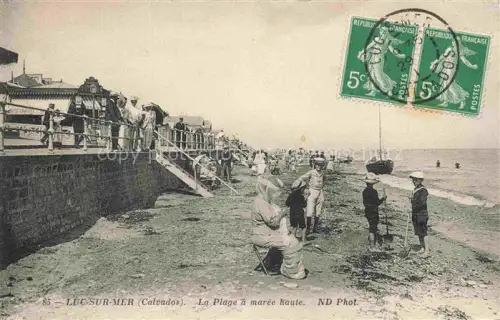 AK / Ansichtskarte LUC-SUR-MER CAEN 14 Calvados La plage à marée haute