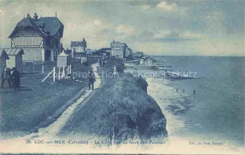 AK / Ansichtskarte LUC-SUR-MER CAEN 14 Calvados La côte vue du haute des falaises