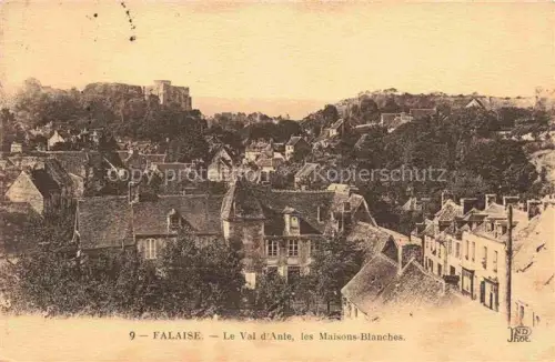 AK / Ansichtskarte Falaise  CAEN 14 Calvados Val-d Ante Maisons-Blanches Burg Altstadt Daecher Panorama Huegel