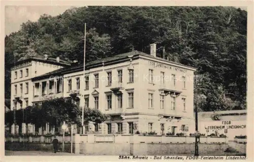 AK / Ansichtskarte Bad Schandau Saechsische Schweiz Sachsen FDGB-Ferienheim-Lindenhof Saechsische-Schweiz Villa Wald Ferienheim