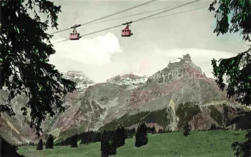 AK / Ansichtskarte Engelberg  OW Schwebebahn Gerschnialp Truebsee Spannoerter Luftseilbahn Bergpanorama Tannen Gletscher