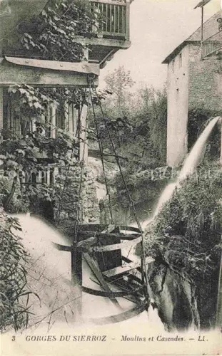 AK / Ansichtskarte Gorges-du-Sierroz Gresy-sur-Aix Chambery 73 Savoie Gorges-du-Sierroz Moulins Cascades Wasserfall Muehle Wasserrad Schlucht