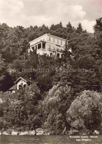 AK / Ansichtskarte Roccabella Minusio Locarno TI Roccabella Villa Lago-Maggiore See Wald Huegel