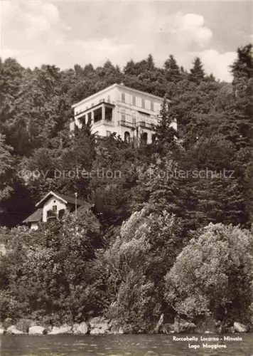 AK / Ansichtskarte Roccabella Minusio Locarno TI Roccabella Villa Lago-Maggiore See Wald Huegel
