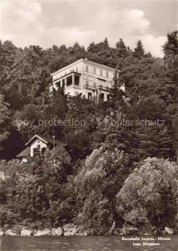 AK / Ansichtskarte Roccabella Minusio Locarno TI Roccabella Villa Lago-Maggiore See Wald Huegel