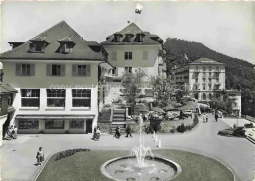 AK / Ansichtskarte Buergenstock Vierwaldstaettersee NW Buergenstock Hotels Piazza