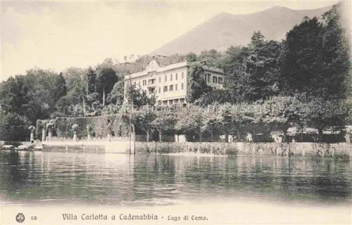 AK / Ansichtskarte Villa Carlotta Cadenabbia Lago di Como Lombardia IT Villa-Carlotta Lago-di-Como Ufer Park Berge Garten