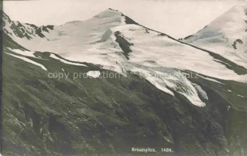 AK / Ansichtskarte Kreuzspitze 3455m Tirol AT Kreuzspitze Gletscher Bergpanorama Schnee Fels