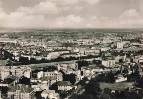 AK / Ansichtskarte BRATISLAVA Pressburg Pozsony SK Stadtpanorama Daecher Wohngebaeude Ebene Huegelblick