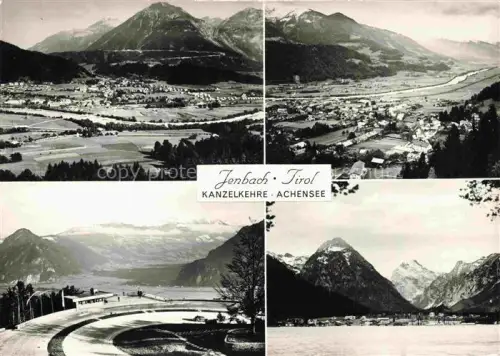 AK / Ansichtskarte Jenbach Inntal Tirol AT Kanzelkehre Achensee Inntal Bergpanorama Mehrbildkarte S/W Alpen