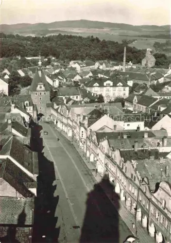 AK / Ansichtskarte Domazlice Domazlic Taus Plzen CZ Marktplatz Domalická-brána Tausser-Tor Stadttor Arkaden Altstadtgasse Daecher