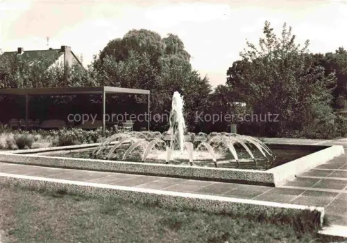 AK / Ansichtskarte Grefrath Niederrhein Viersen Duesseldorf NRW Gartenschau Brunnen Fontaene Park Rasenflaeche Terrasse Baeume Pavillon
