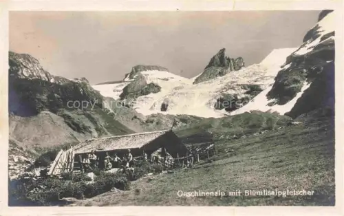 AK / Ansichtskarte Oeschinenhorn 3486m Muerren BE mit Bluemlisgletscher