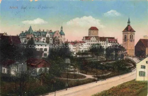 AK / Ansichtskarte ARBON  TG Ortsansicht Kirche