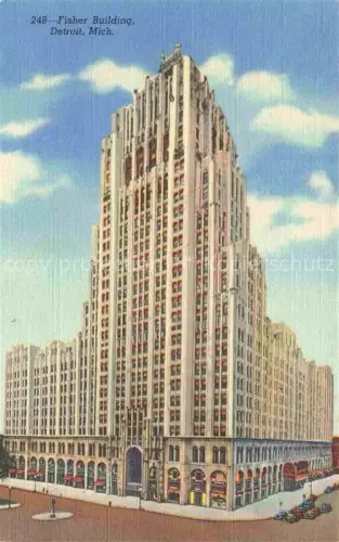AK / Ansichtskarte DETROIT  Michigan USA Fisher Building