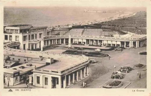 AK / Ansichtskarte DIEPPE 76 Seine-Maritime Casino Strand Boulevard Autos Meer Promenade Rundbau