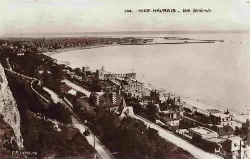 AK / Ansichtskarte SAINTE-ADREssE LE HAVRE 76 Seine-Maritime Nice-Havrais Strand Kueste Meer Hafen Klippen Villen Panorama