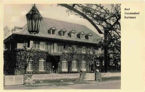 AK / Ansichtskarte Bad Sassendorf Soest NRW Kurhaus Efeu Laterne Garten Eingangsbereich