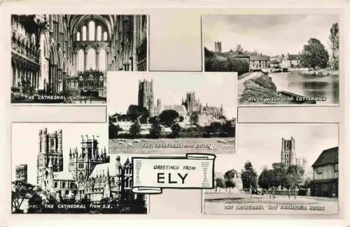 AK / Ansichtskarte Ely  Cambridgeshire UK Ely-Cathedral Choir River-Walk Cutter-Inn Cromwell-House Kathedrale Gotik