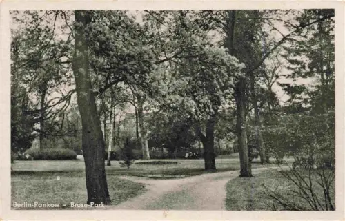 AK / Ansichtskarte PANKOW BERLIN Brose-Park Park Baeume Wege Gruenanlage