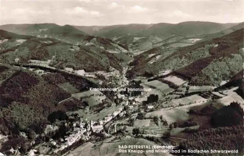 AK / Ansichtskarte Bad Peterstal-Griesbach Krankenhaus Sanatorium Renchtal Schwarzwald Talblick Waelder Mineralbad Kneipp-Bad