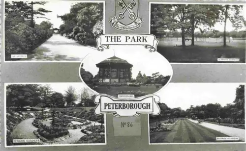AK / Ansichtskarte Peterborough  UK Park Avenue Bandstand Sunken-Gardens Flower-Gardens Promenade Stadtpark