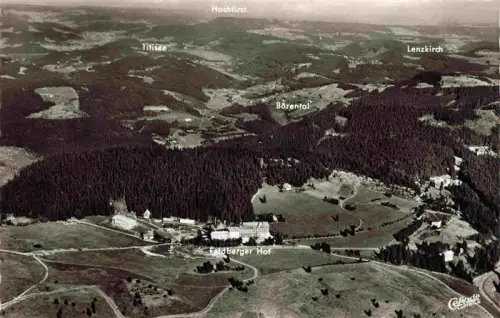AK / Ansichtskarte Feldberg 1450m Schwarzwald BW Fliegeraufnahme Feldberger-Hof Titisee Lenzkirch Baerental Schwarzwald Hochfirst
