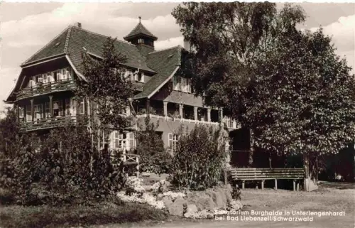 AK / Ansichtskarte Unterlengenhardt Bad Liebenzell BW Sanatorium-Burghalde Schwarzwald Villa Garten Holzarchitektur Kurhaus