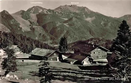 AK / Ansichtskarte Obere-Firstalm Schliersee Bayern Firstalm Rotwand Lempersberg Schliersee Almhuette Berge Wald
