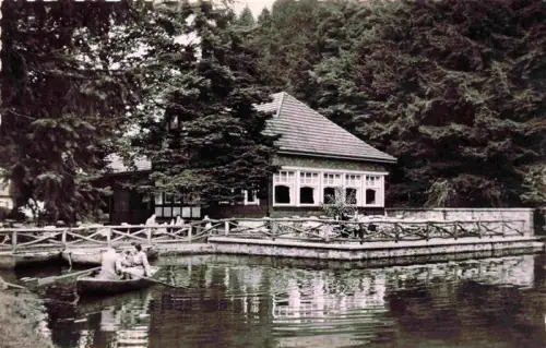 AK / Ansichtskarte Markusmuehle Dabringhausen Wermelskirchen NRW Markusmuehle Eifgental Teich Ruderboot Gaststaette Wald Dabringhausen