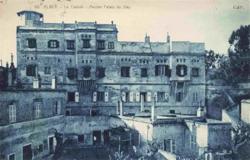 AK / Ansichtskarte ALGER  Algerie Casbah Ancien-Palais-du-Dey Palast Altstadt Festung Gebaeude Innenhof