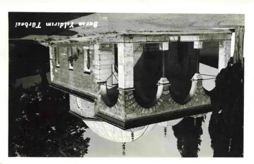 AK / Ansichtskarte Bursa Brousse TK Yildirim-Tuerbesi Mausoleum Kuppel Arkaden Zypressen osmanisch Grabmal