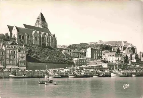AK / Ansichtskarte LE TREPORT Dieppe 76 Seine-Maritime Eglise-Saint-Jacques Hafen Fischerboote Stadt Klippe Kuestenort