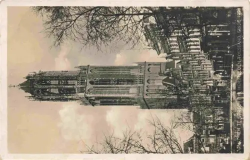 AK / Ansichtskarte UTRECHT NL Domtoren Restaurierung Gotischer-Turm Baeume Stadtansicht