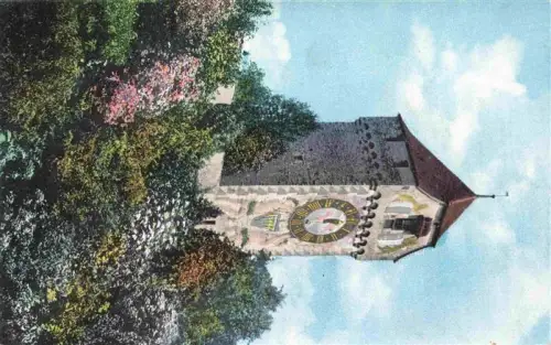 AK / Ansichtskarte LUZERN  LU Zytthurm Uhrturm Mittelalterlicher-Turm Blueten Baeume
