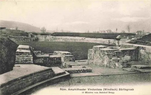 AK / Ansichtskarte Windisch AG Vindonissa Amphitheater Roemerruine Baerlisgrueb Ausgrabung Mauerwerk Ruinen