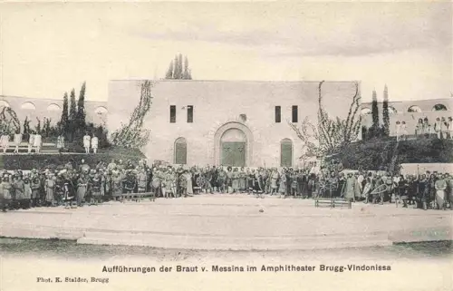 AK / Ansichtskarte Vindonissa Amphitheater Windisch Brugg AG Amphitheater Braut-von-Messina Theaterauffuehrung Kostueme Freilichttheater Menschenmenge