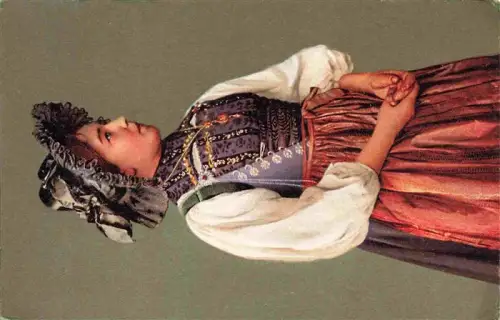 AK / Ansichtskarte LUZERN  LU Luzernertracht Tracht Frau Haube Festkleid Mieder Schuerze