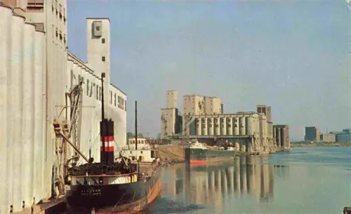 AK / Ansichtskarte Port Arthur Ontario Canada Getreidespeicher Hafen Schiff Frachtschiff Western-Terminal Lakehead