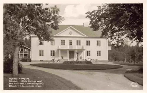 AK / Ansichtskarte Gylleby Sweden Gylleby-Herrgård Munkeby Goesta-Berlings-saga Rik-Olas-hem Vaermlaenningarna Herrenhaus Klassizismus