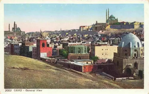 AK / Ansichtskarte CAIRO  Kairo Caire Egypt General-View Zitadelle Mohammed-Ali-Moschee Panorama Moschee Minarett Dachlandschaft