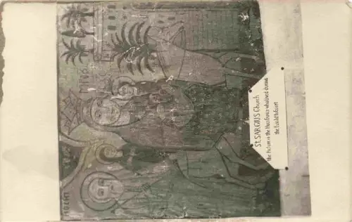 AK / Ansichtskarte CAIRO  Kairo Caire Egypt St-Sargius-Kirche Ikone Heilige-Familie Flucht-nach-Aegypten Koptisch Fresko Madonna