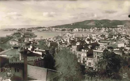 AK / Ansichtskarte Palma de Mallorca ES Hafen Stadtpanorama Bucht Daecher Palmen Berge