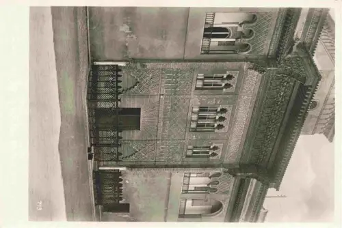 AK / Ansichtskarte SEVILLA Andalucia ES Alcazar Eingang Maurische-Fassade Ornamentik Gitter S/W