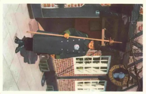 AK / Ansichtskarte Ribe DK Weis s-Stue Anders-Vægter Nachtwaechter Hotel-Restaurant Uniform Spiess Backstein